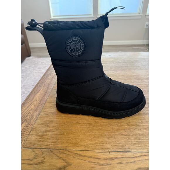 Canada Goose Cypress Fold-Down Puffer Boots Black Size 10 New in Box Snow Winter - Picture 10 of 12